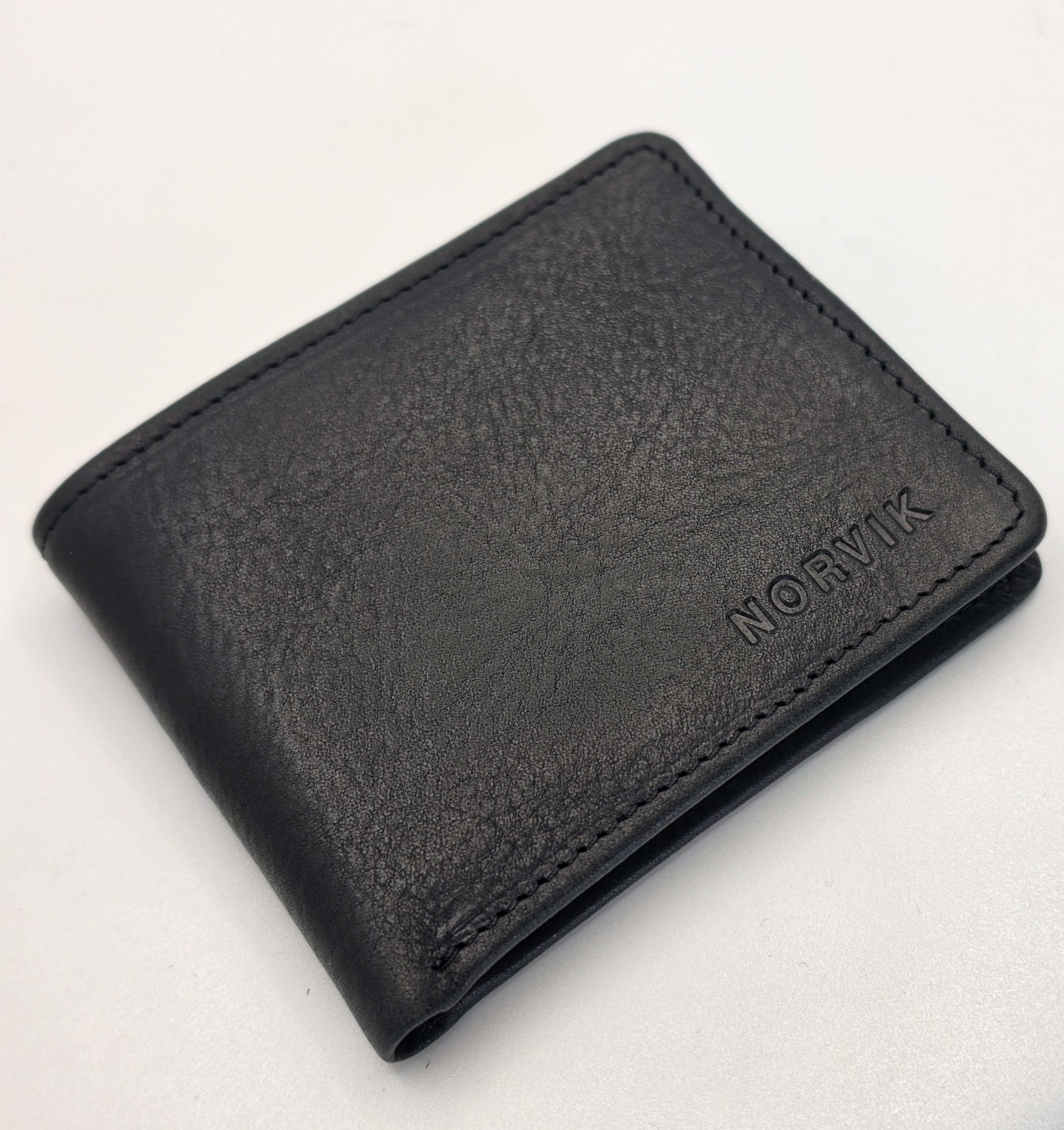 Slim Wallet Leder Herren – Dünne Geldbörse | NORVIK
